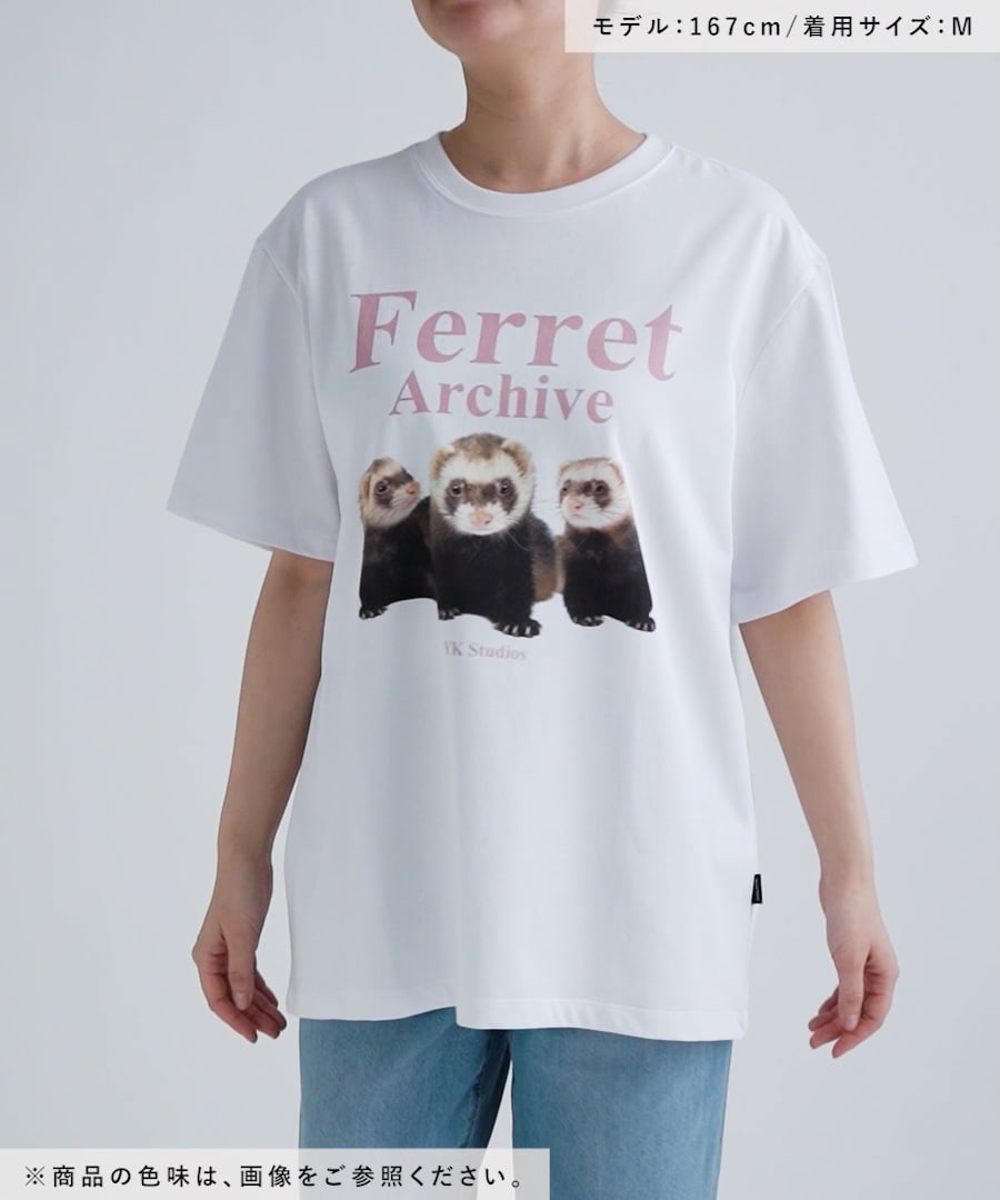 tシャツ 「UNISEX」Wai Kei／フェレットＴEE レディース メンズ セール】【UNISEX】Wai Kei／フェレットTEE（Tシャツ