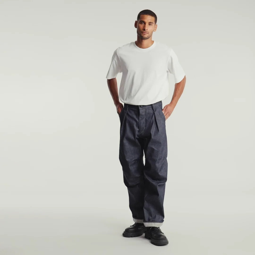 Pleated 3D Denim Pant 2.0 | Dark blue | G-STAR® US