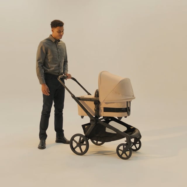 Bugaboo Kangaroo double seat stroller desert taupe sun canopy, desert taupe  fabrics, black base | Bugaboo