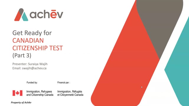 Applying for Canadian Citizenship Parts 3