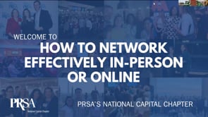 How to Network Effectively In-Person or Online