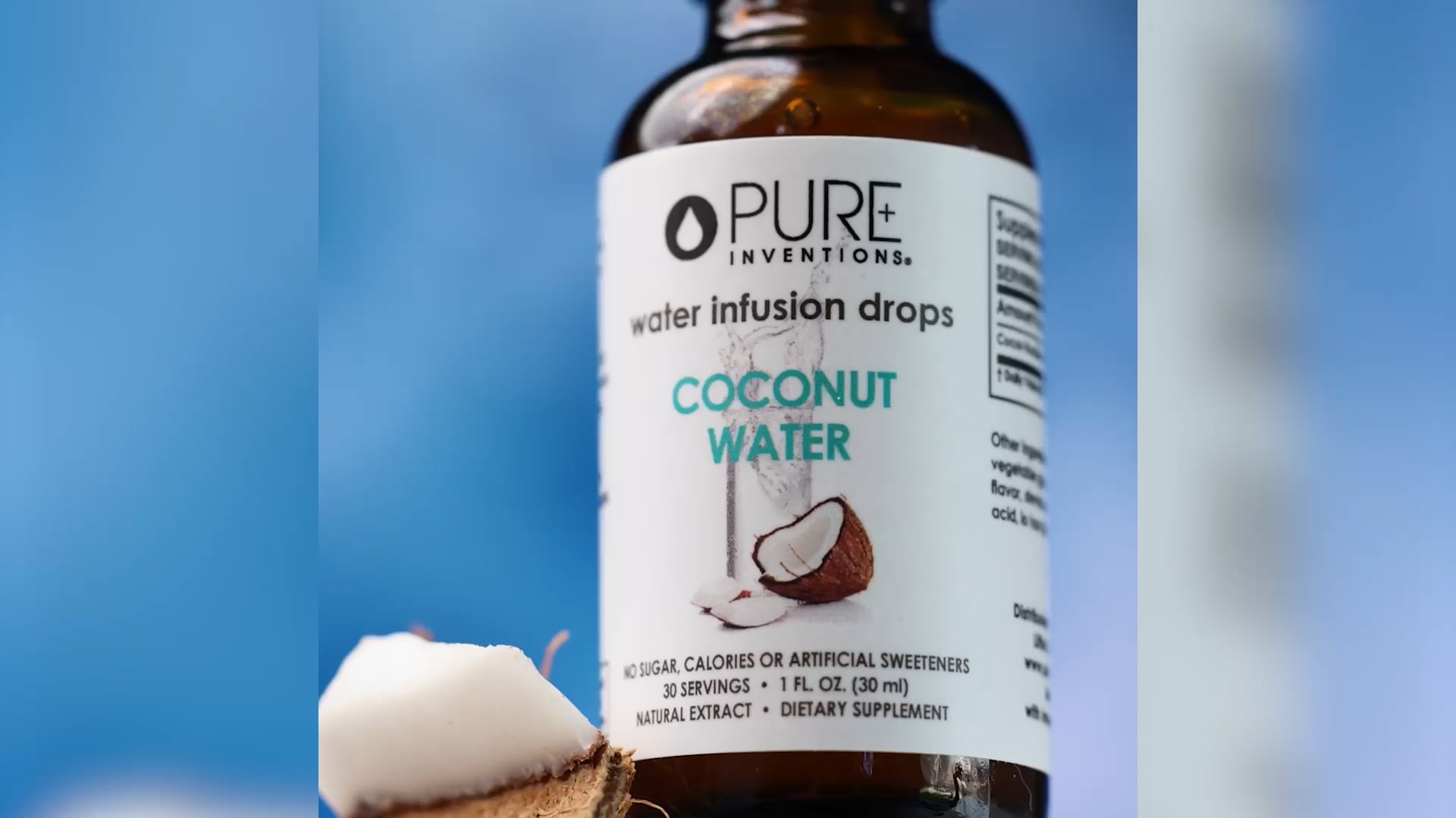 Pure Inventions Water Infusion Drops - Coconut Water with Sound ...