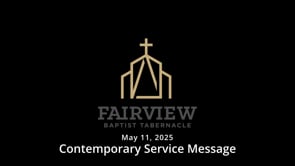 May 11, 2025 - Contemporary Service Message