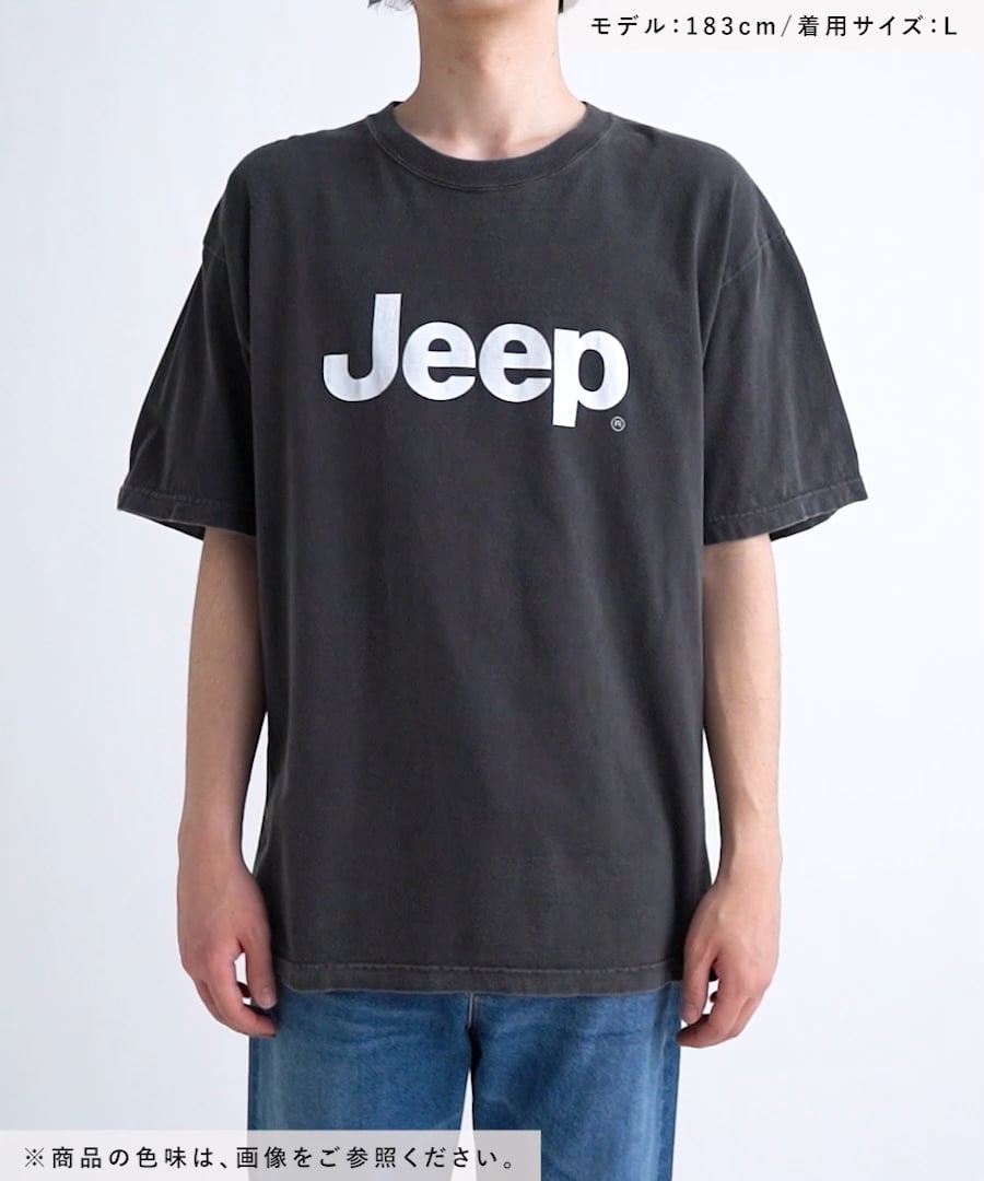 【GOOD ROCK SPEED】JeepロゴプリントT ブラック セール】【GOOD ROCK SPEED】Jeep(R)プリントTシャツ（Tシャツ