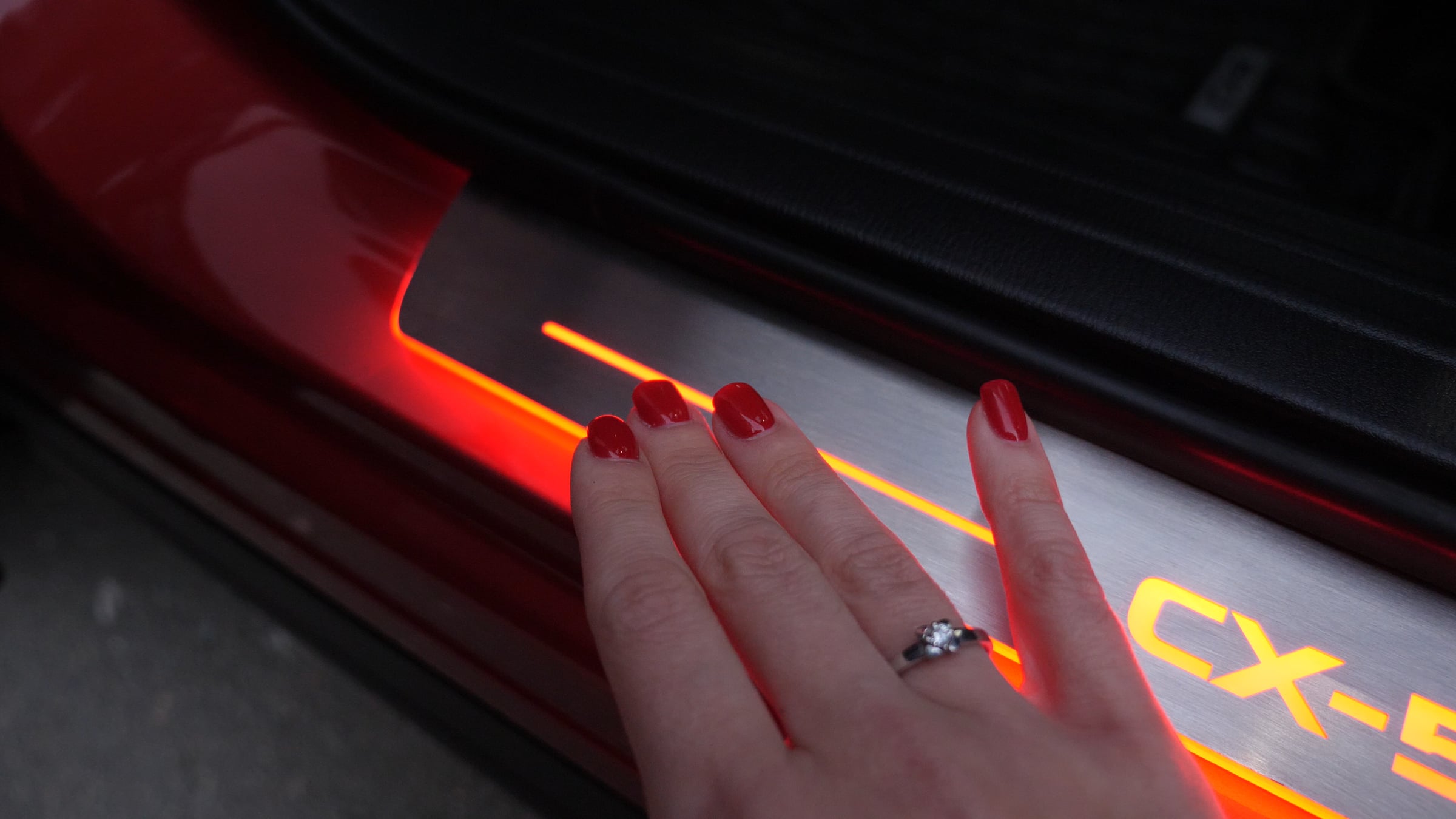 LED door sill product demonstration video
