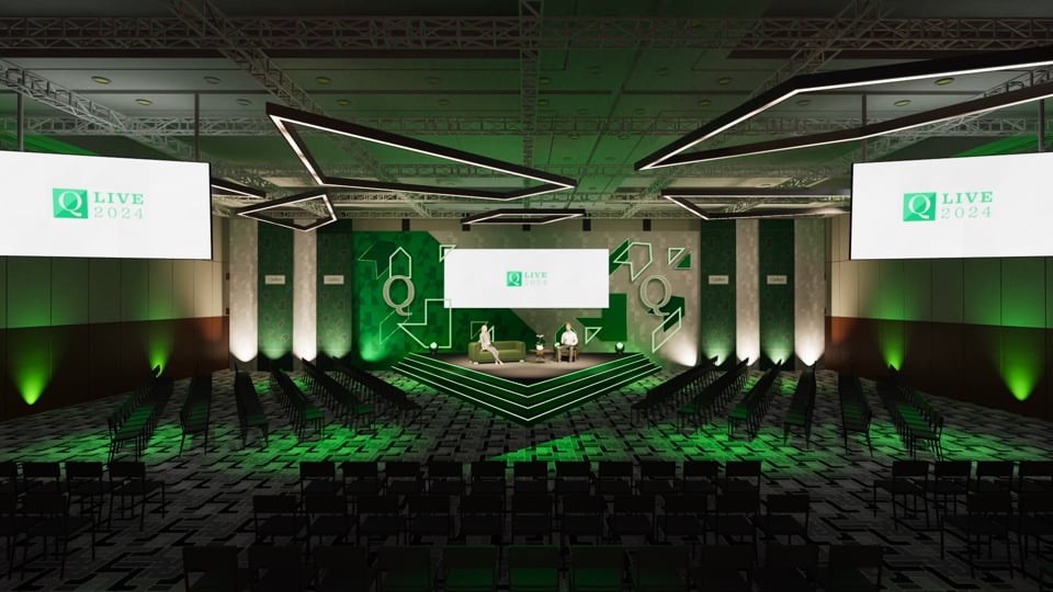 3D Render for Quilter Live Main Stage