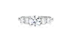1.50 ct. t.w. Lab-Grown Diamond Five-Stone Ring in 14kt White Gold