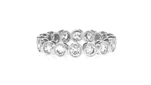 2.00 ct. t.w. Bezel-Set Lab-Grown Diamond Eternity Band in 14kt White Gold