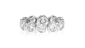 3.00 ct. t.w. Bezel-Set Lab-Grown Diamond Eternity Band in 14kt White Gold