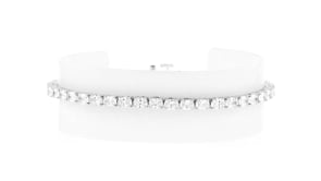 5.00 ct. t.w. Oval Lab-Grown Diamond Tennis Bracelet in 14kt White Gold