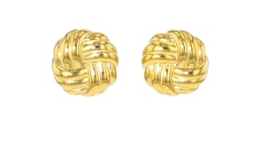 18kt Gold Over Sterling Love Knot Earrings