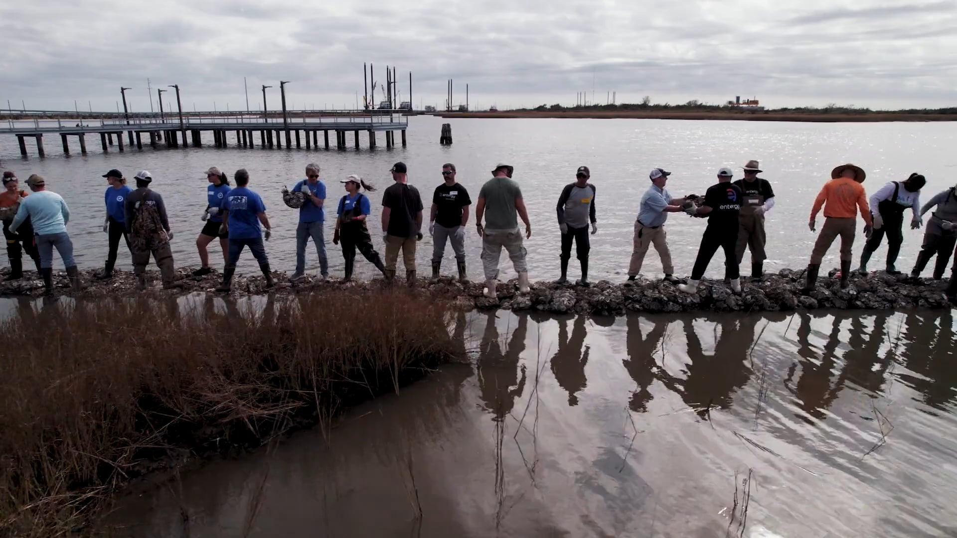 SHELL YEAH: New Orleans Super Bowl Living Shoreline Project