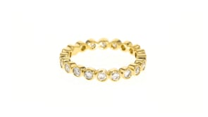 1.00 ct. t.w. Bezel-Set Diamond Eternity Band in 14kt Yellow Gold