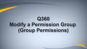 Modify a Permission Group