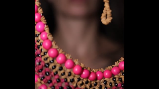 Gargantilha | Sementes de Açaí, Morototó e Meru | Etnia Fulni-ô