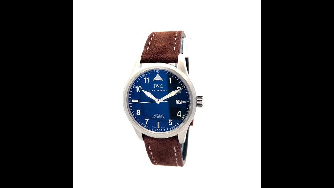 Men's IWC Mark XV Fliegerhuhr 3253 38mm Stainless Steel – Filigree