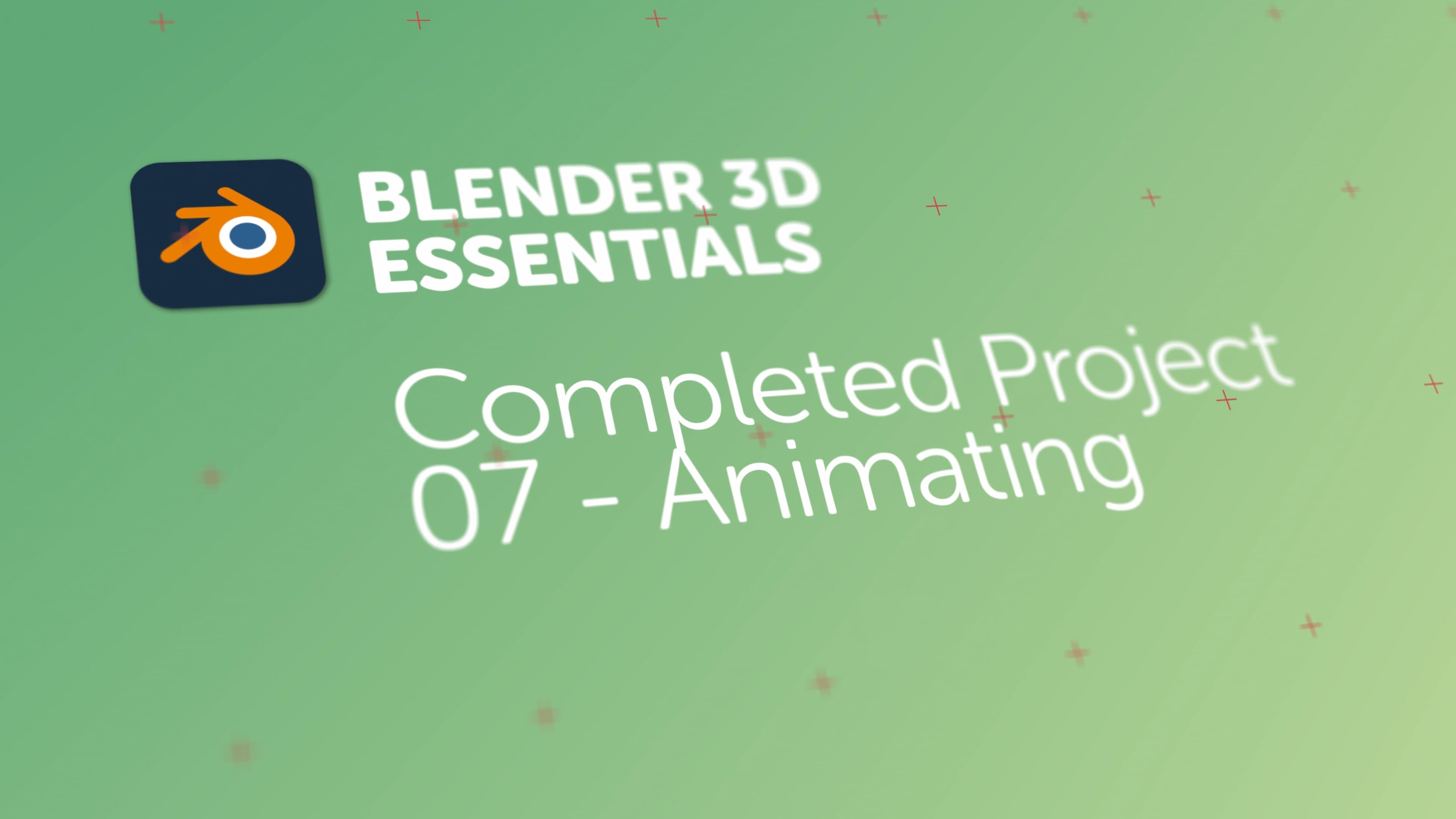 Completed - Class Project 07 - Animating | Bring Your Own Laptop