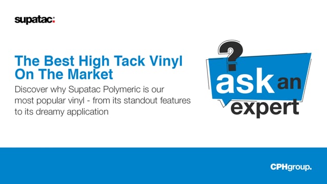 Ask an Expert - Supatac High Tack Vinyl