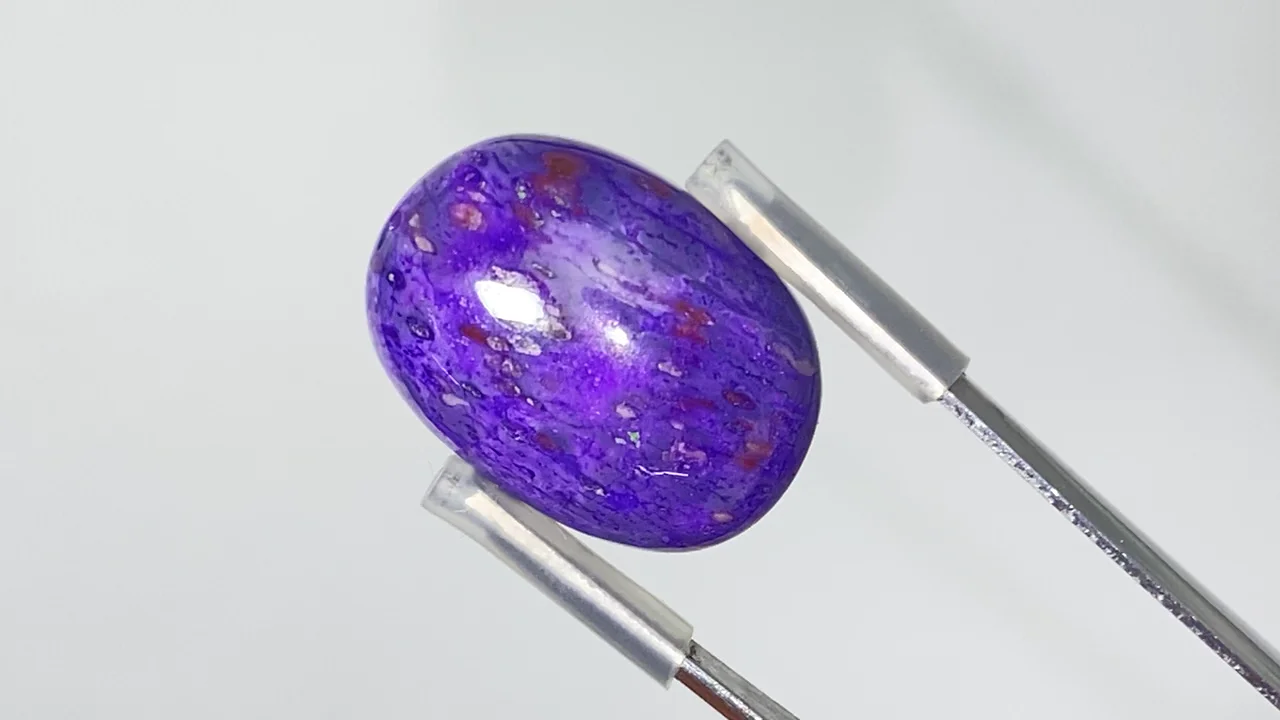 動画】【1点もの】スギライトAAA- ルース 1個 NO.123 - 天然石ビーズ