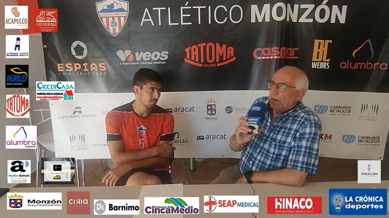 FINAL  PLAY OFF DE ASCENSO A  2ª RFEF ( IDA )  BINÉFAR-AT.MONZÓN  ALUMBRA  CARLOS  VALENCIA  ( JUGADOR  AT.MONZÓN  ALUMBRA )
