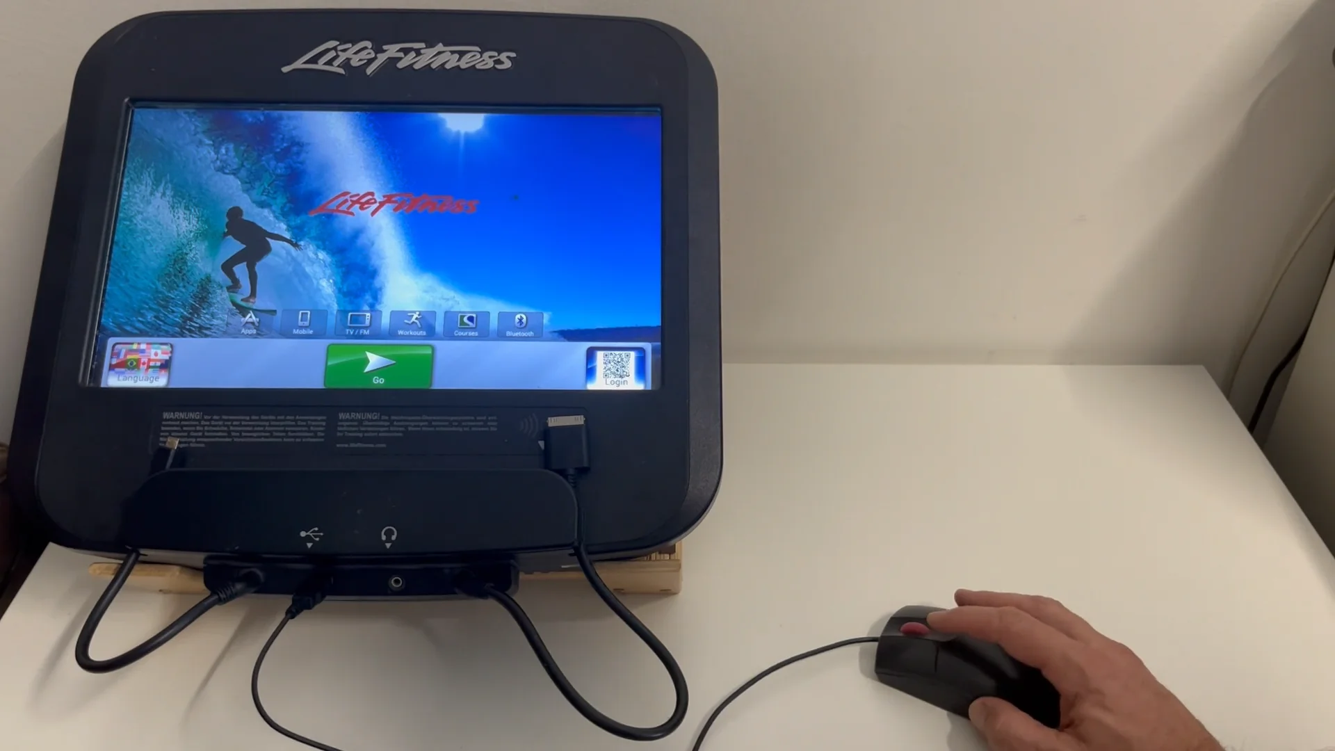 Life Fitness Discover, Cybex 70T Console Touchscreen Calibration