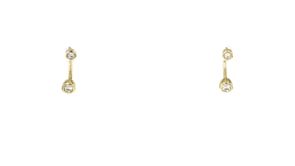 Lab-Grown Diamond U-Hoop Earrings in 14kt Yellow Gold