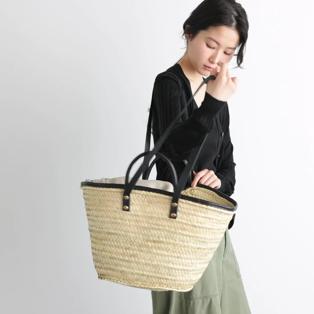 【超特価sale開催】  2WAYレザーベルトバスケット - Fatima Morocco - weeksdays バッグ