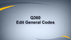 Edit a General Code