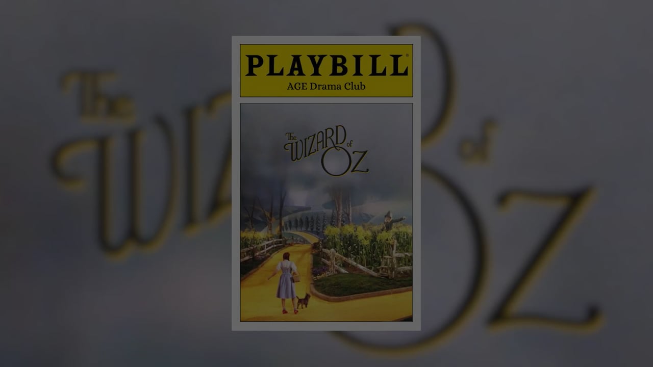 AGE Drama Club - Wizard of OZ.
