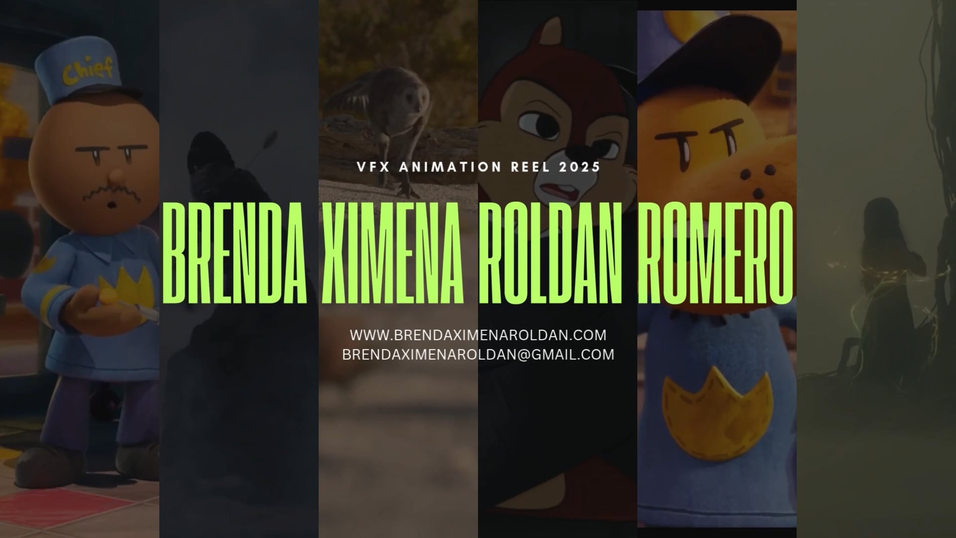 VFX Animation Reel 2025 - BRENDA XIMENA ROLDAN ROMERO - May 2025