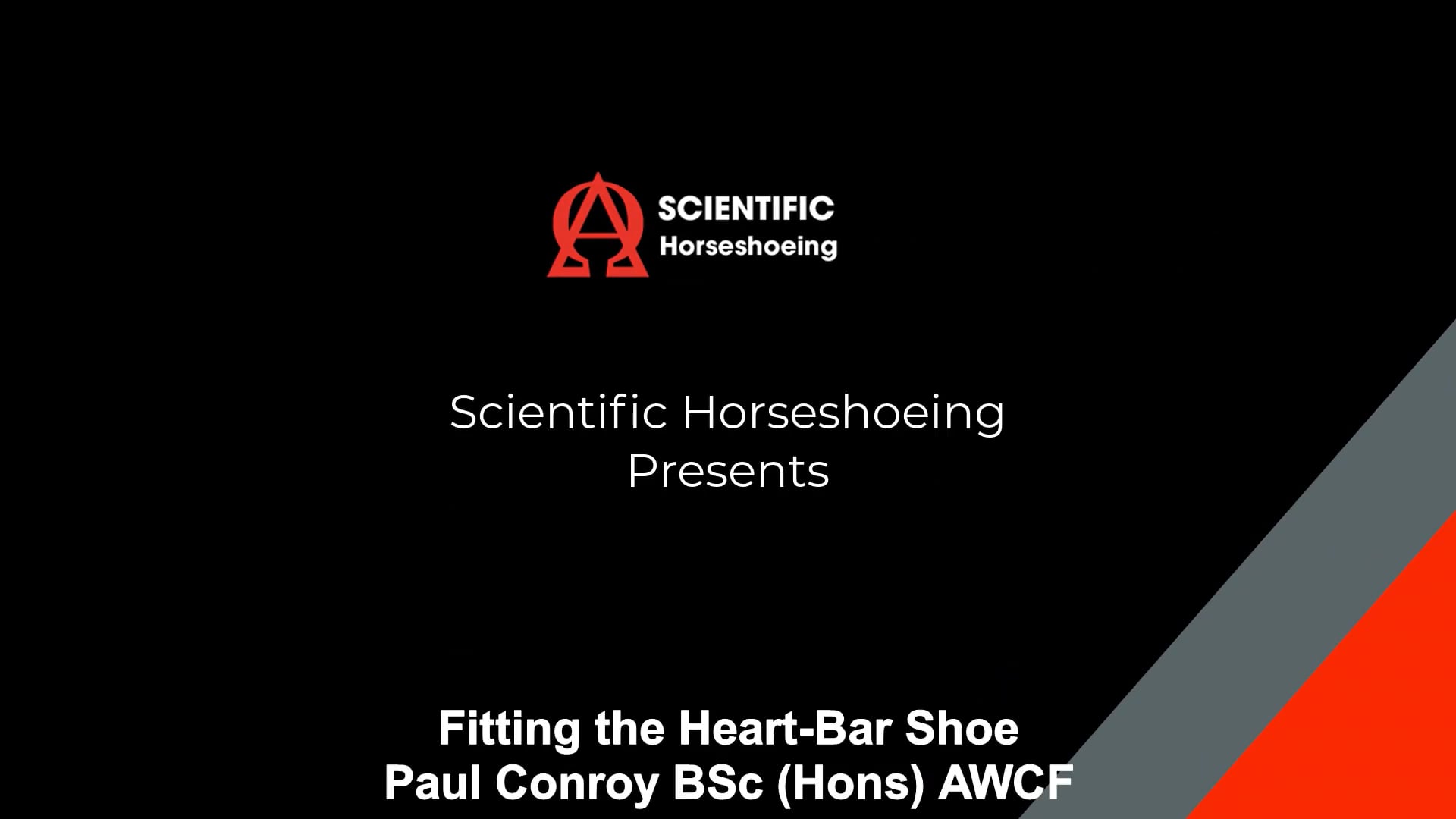 Fitting the Heart Bar Shoe with Paul Conroy