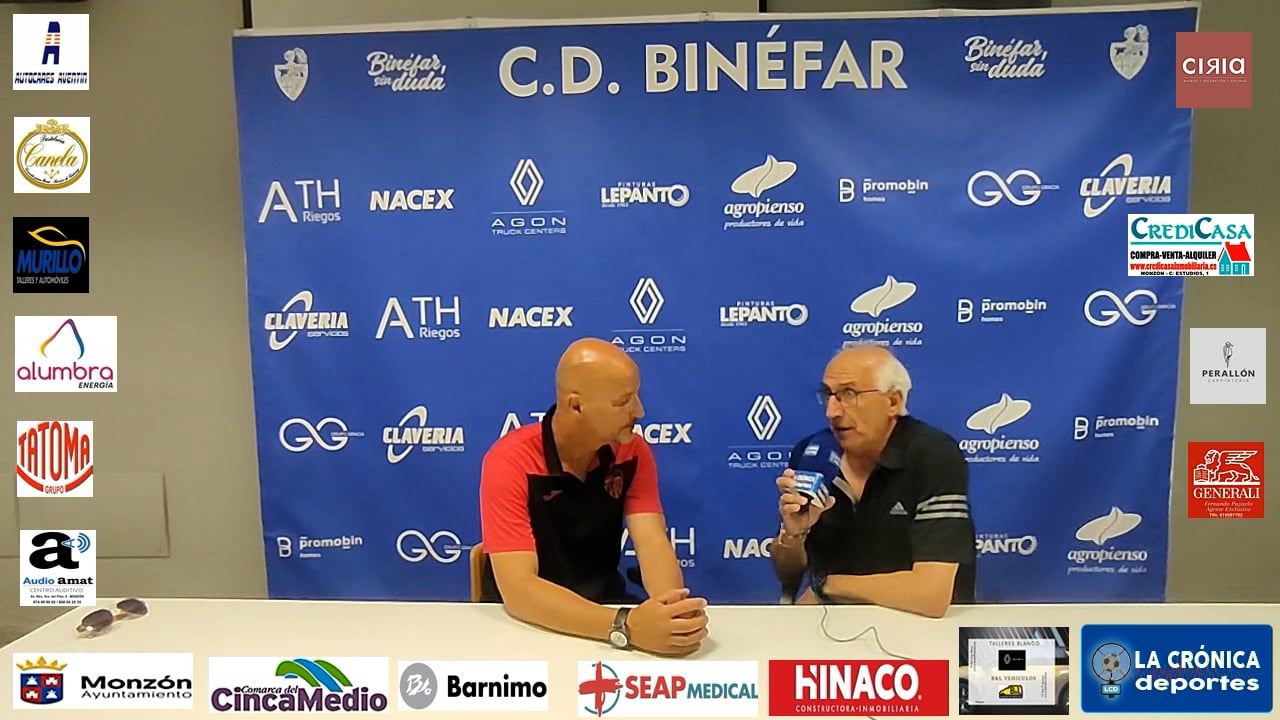 ISMAEL  MARIANI (Entrenador Monzón) Binéfar 2-5 At.Monzón Alumbra / PLAY OFF ASCENSO A 2ª RFEF / IDA