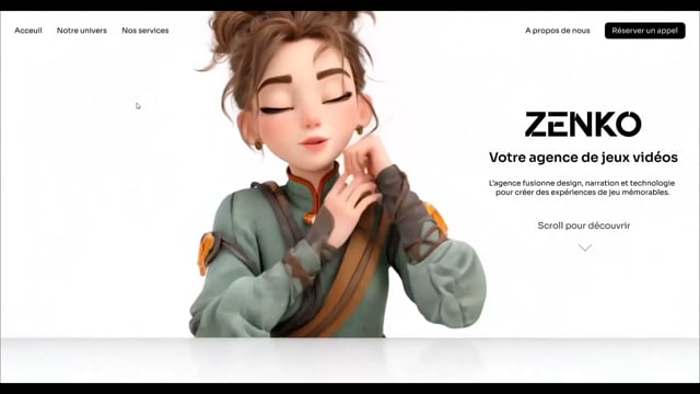créer un site internet 3D animé