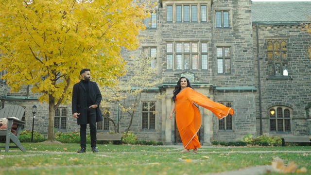 Still from Ashna & Arjun next day edit by Happy Soul Films, Toronto wedding videographers