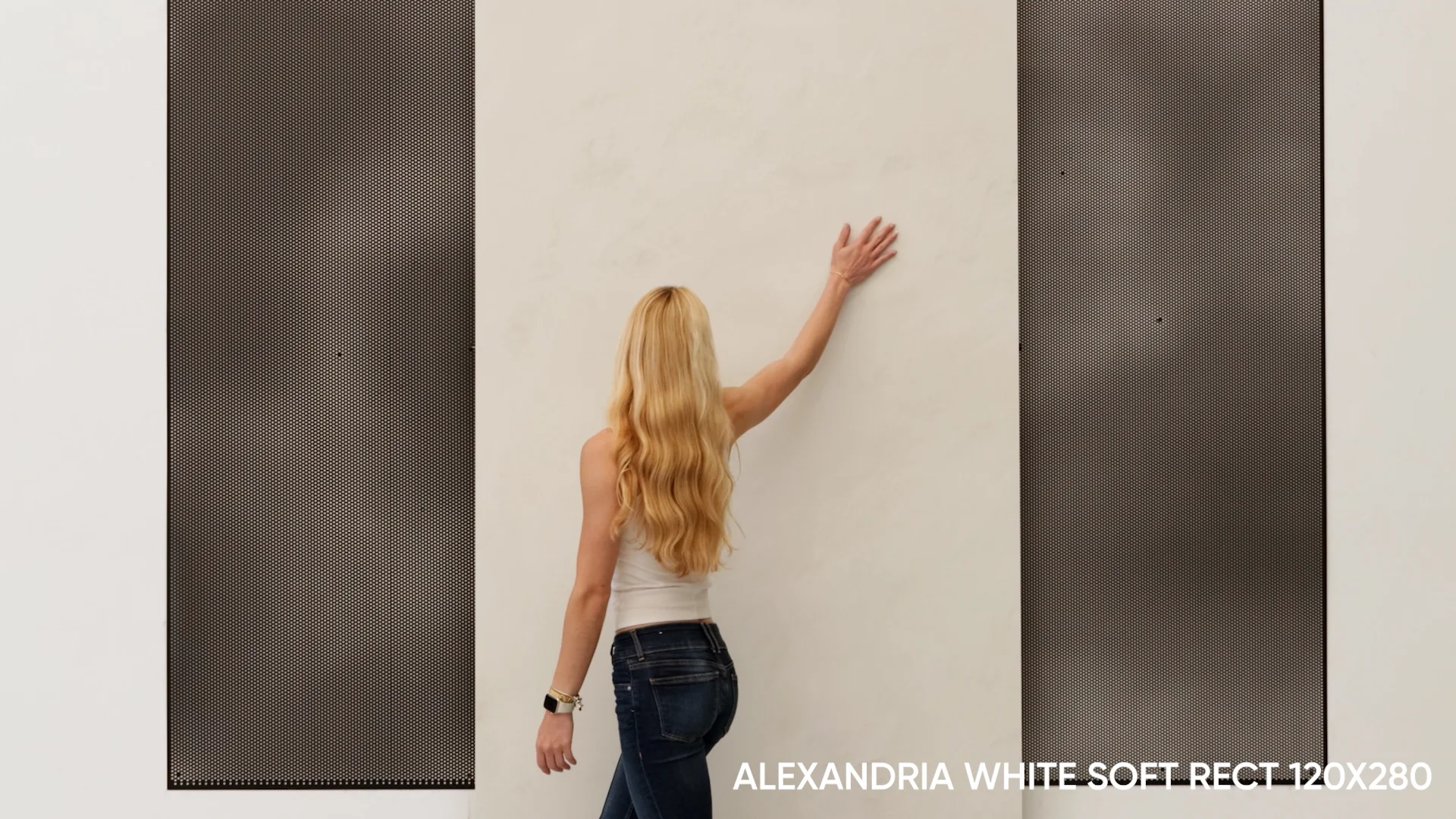 XLINING-ALEXANDRIA WHITE SOFT RECT 120X280