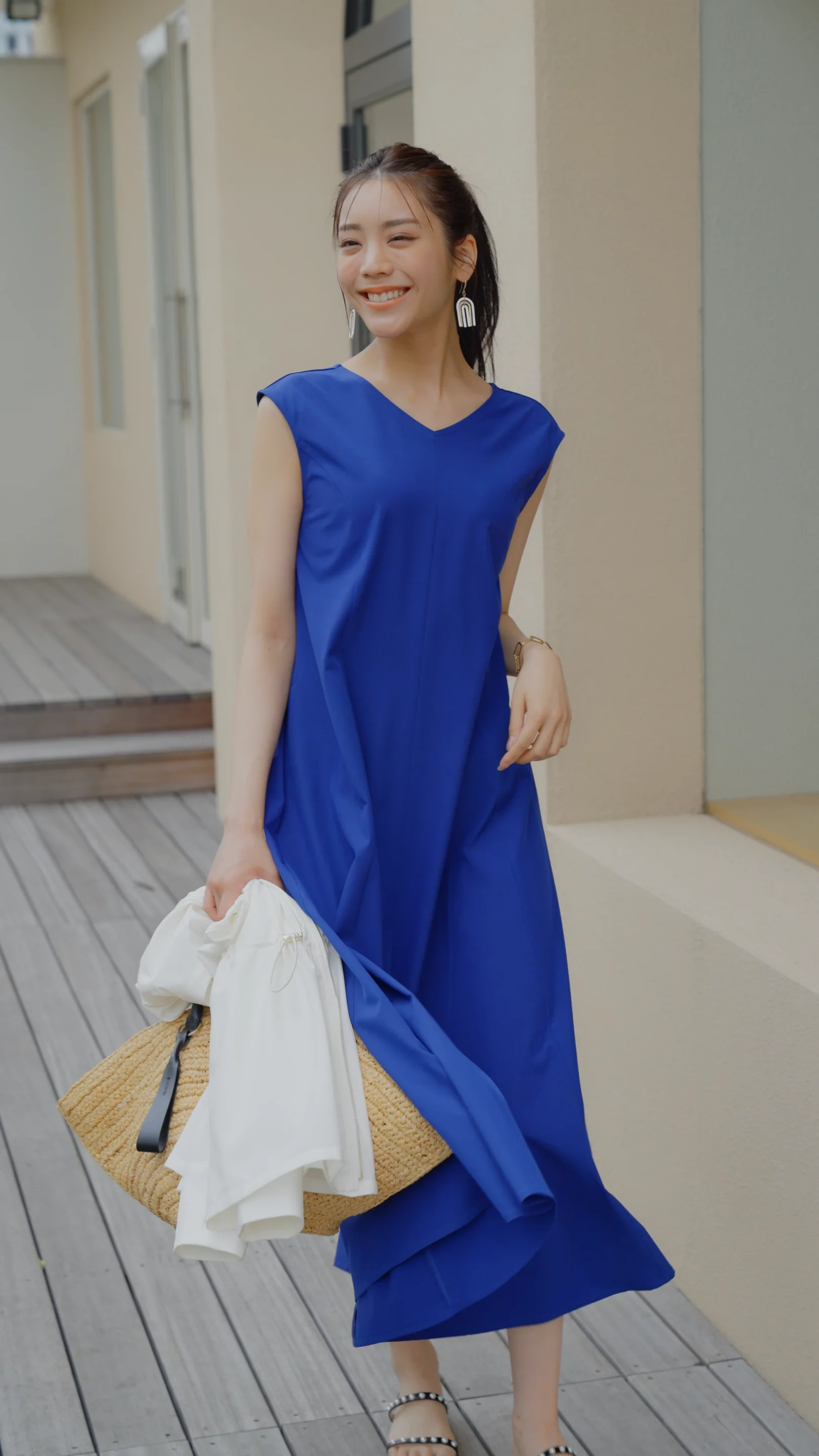 UMBRO■Inner piece nanopigment women dress ■送料込 IRO SPRING SUMMER 25 COLLECTION | ASYMMETRICAL LONG DRESS