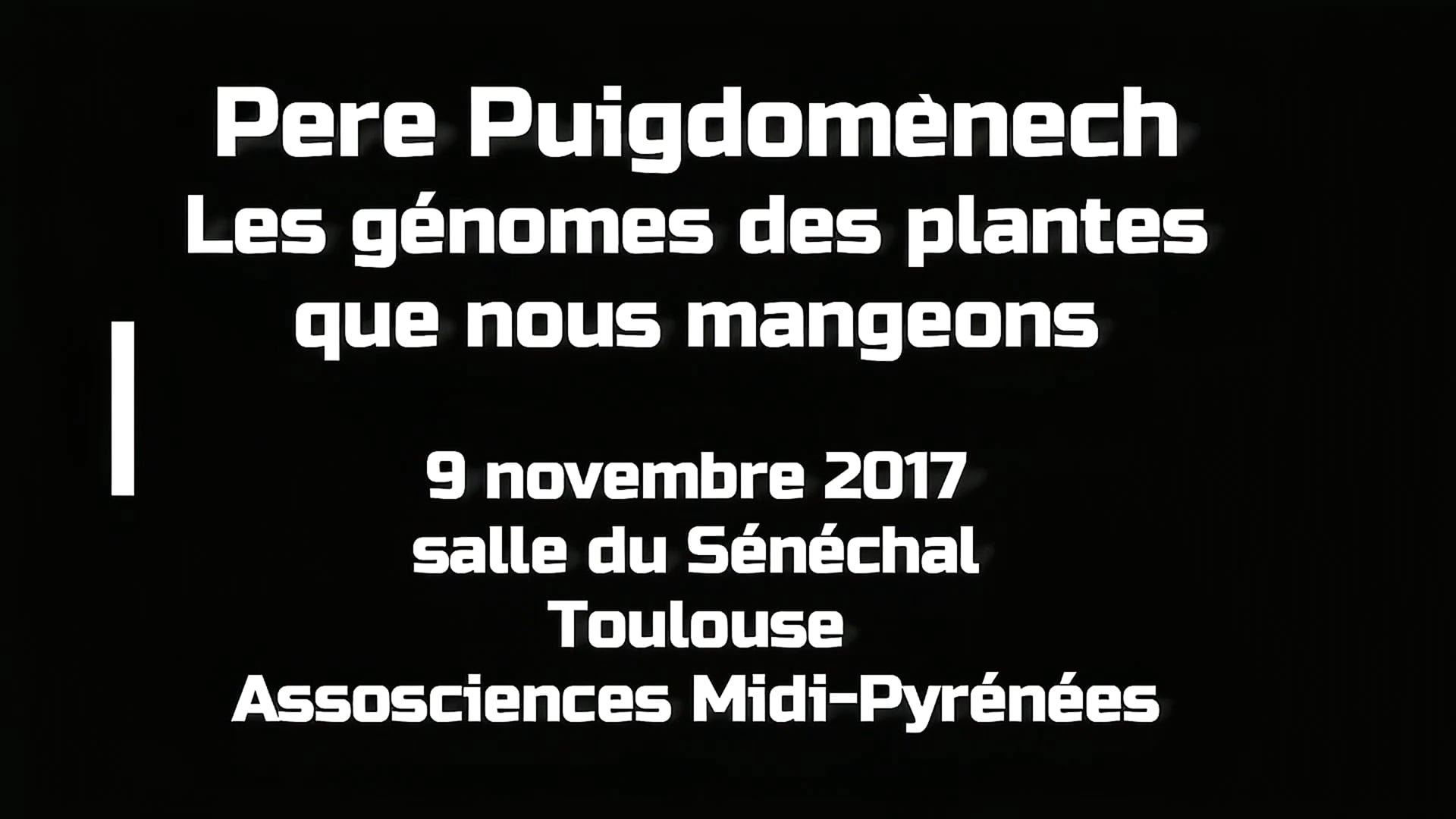 9 novembre 2017 Pere Puigdomènech Les génomes des plantes que nous mangeons