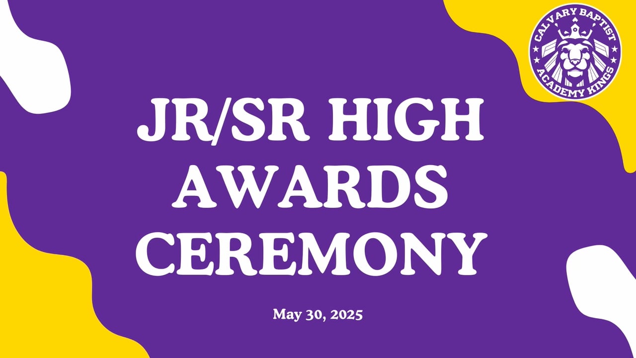 Jr & Sr High Awards Ceremony
