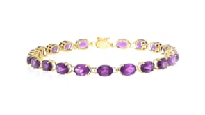 11.00 ct. t.w. Oval Amethyst Bracelet in 14kt Yellow Gold