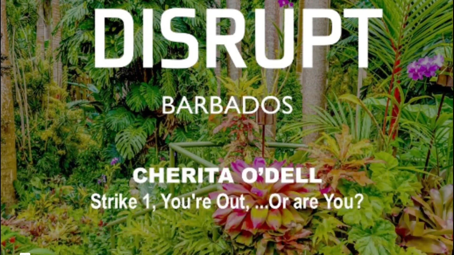 Strike 1, You're Out... Or Are You? | Cherita Odell | DisruptHR Talks