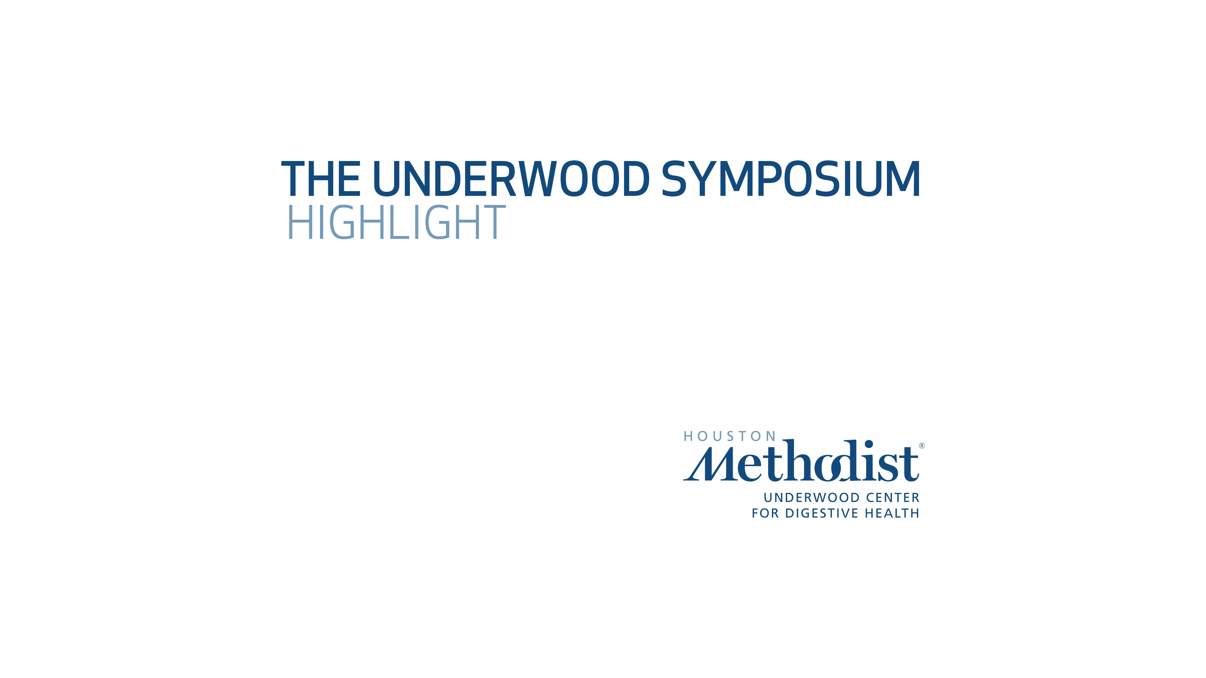houston methodist tobacco screening Underwood Symposium 2025 Highlight
