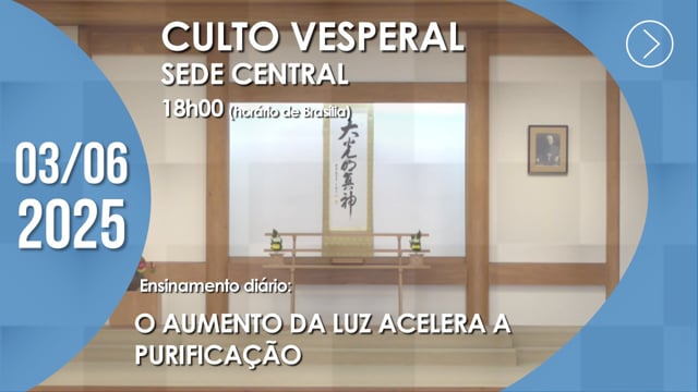 Capa do vídeo “Culto Vesperal | Sede Central - 03/06/2025”