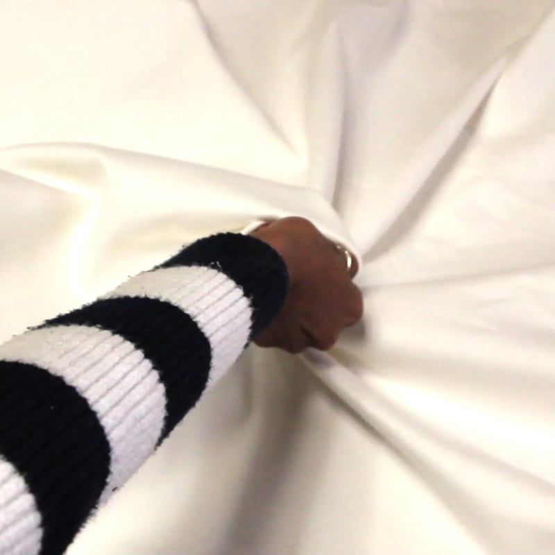 Vidéo: Moleskine 100% coton - Blanc cassé