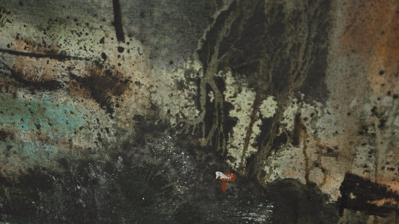 Salon: Peter Doig: 'Hill Houses (Green Version)' (1991)