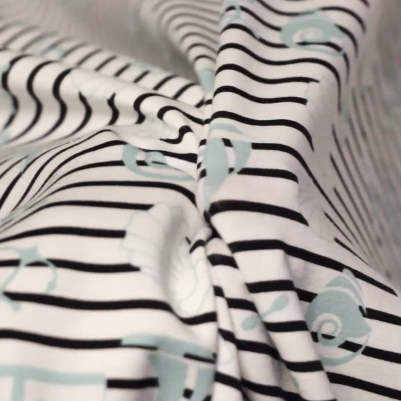 Vidéo: Jersey coton & élasthanne - Esprit marin