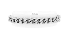 Mens 10mm Stainless Steel Cuban-Link Bracelet