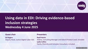 SASIG Webinar - Using data in EDI: Driving evidence-based inclusion strategies 2025-06-04 13:00:21