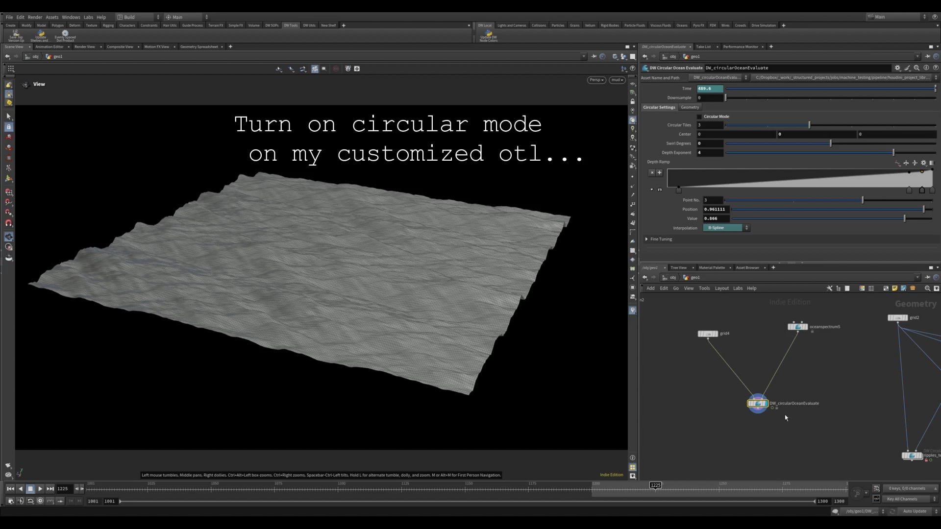 Circular Ocean Evaluate node