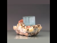 Aquamarine with Fluorite