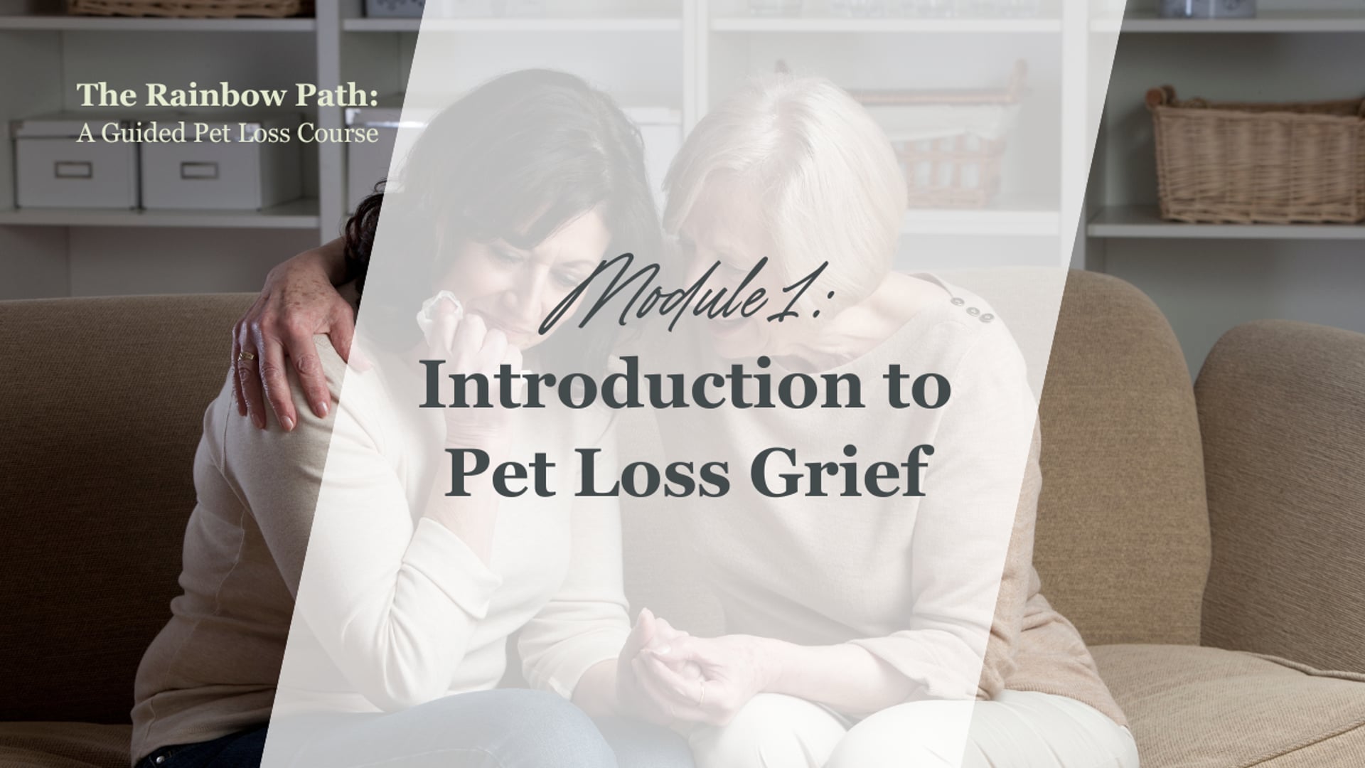 Module 1 - Introduction to Pet Loss Grief